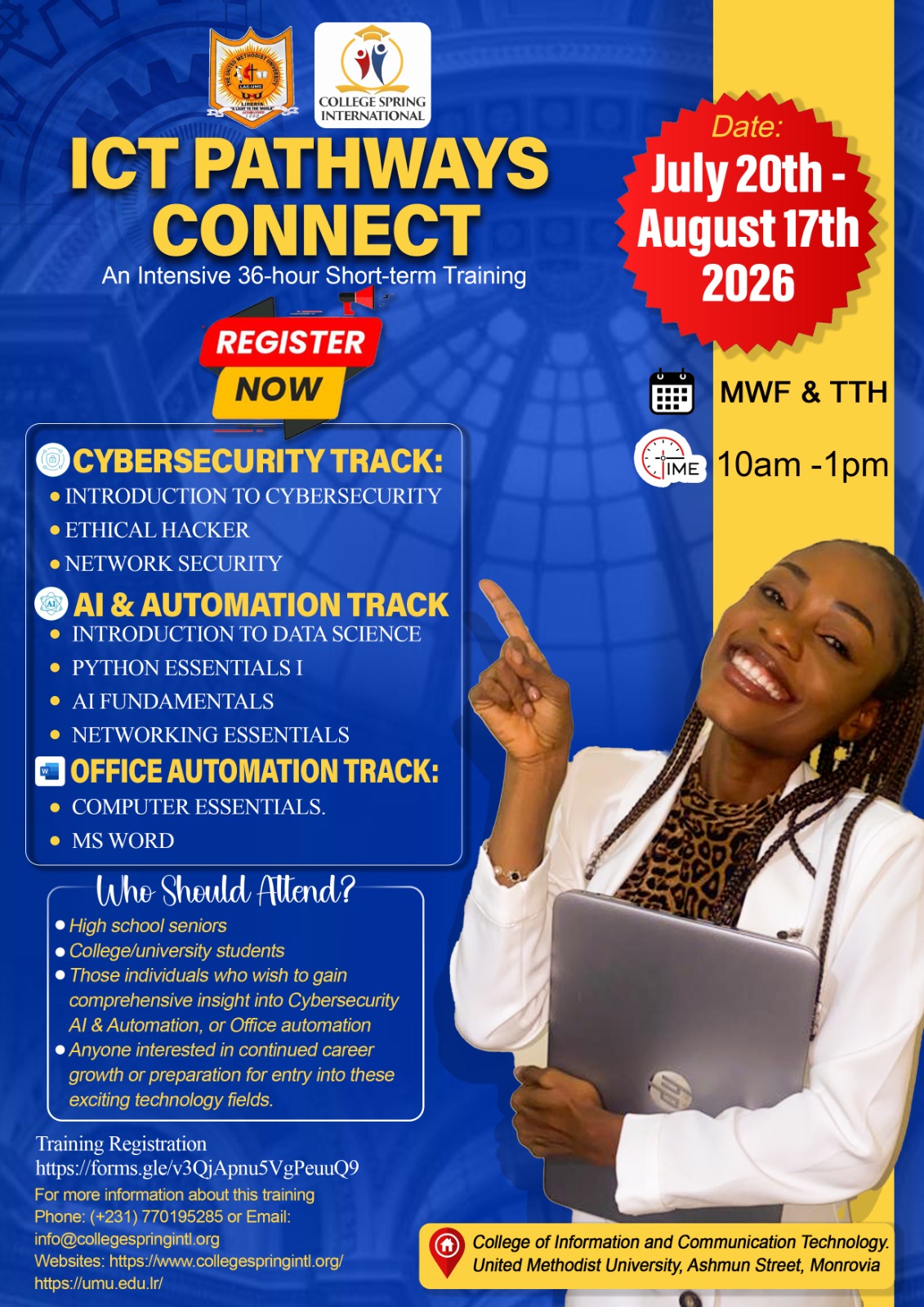 ICT pathway program flyer